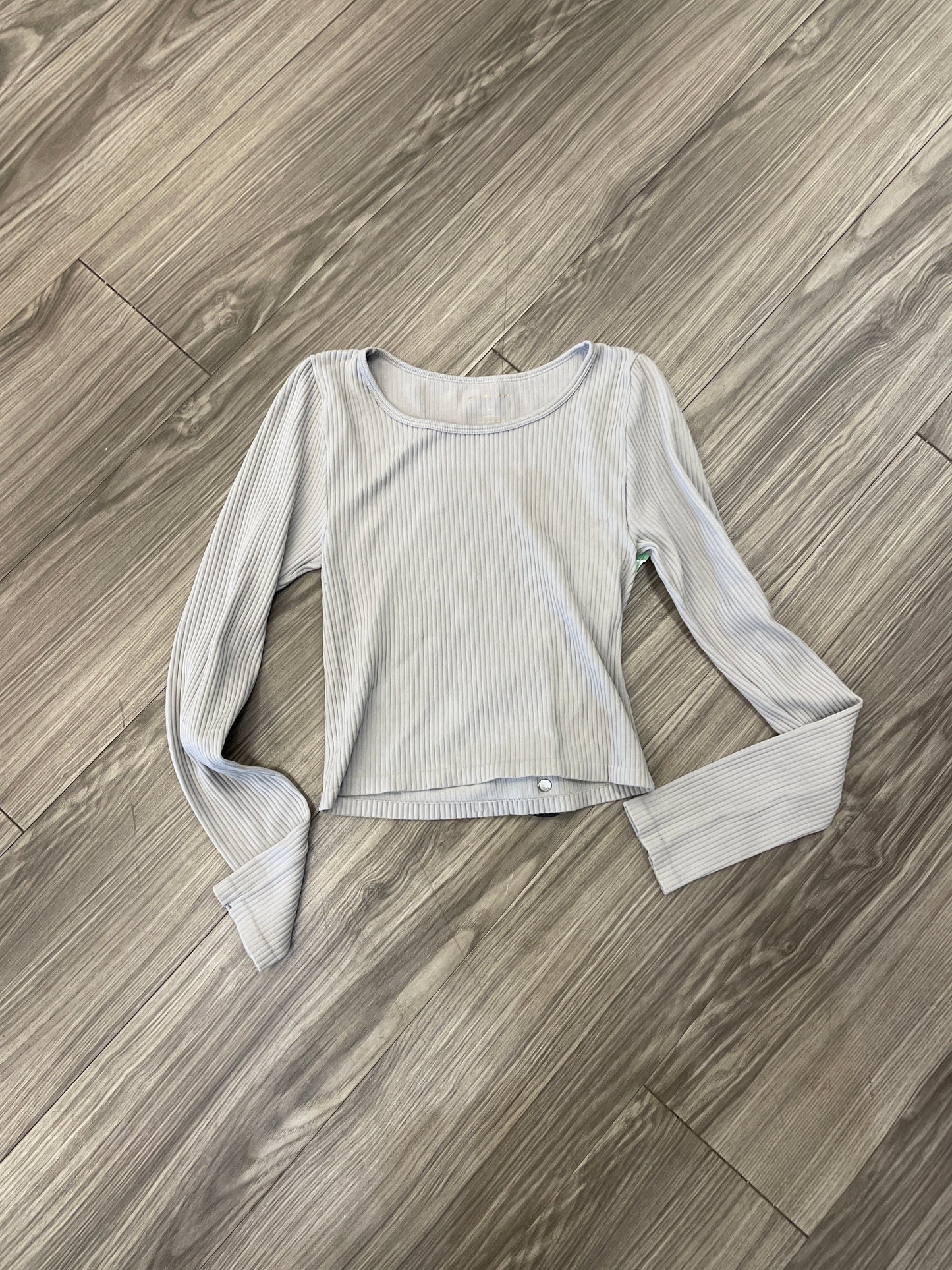 Top Long Sleeve By Pink Rose In Grey, Size: Xs