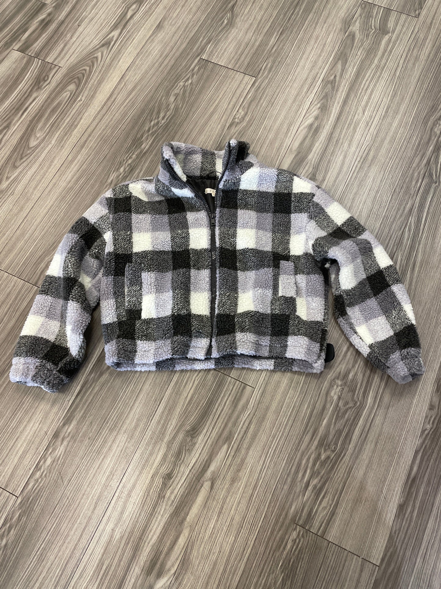 Jacket Fleece By La Hearts In Plaid Pattern, Size: Xs