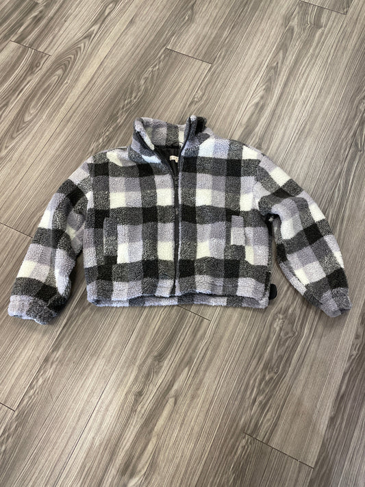 Jacket Fleece By La Hearts In Plaid Pattern, Size: Xs