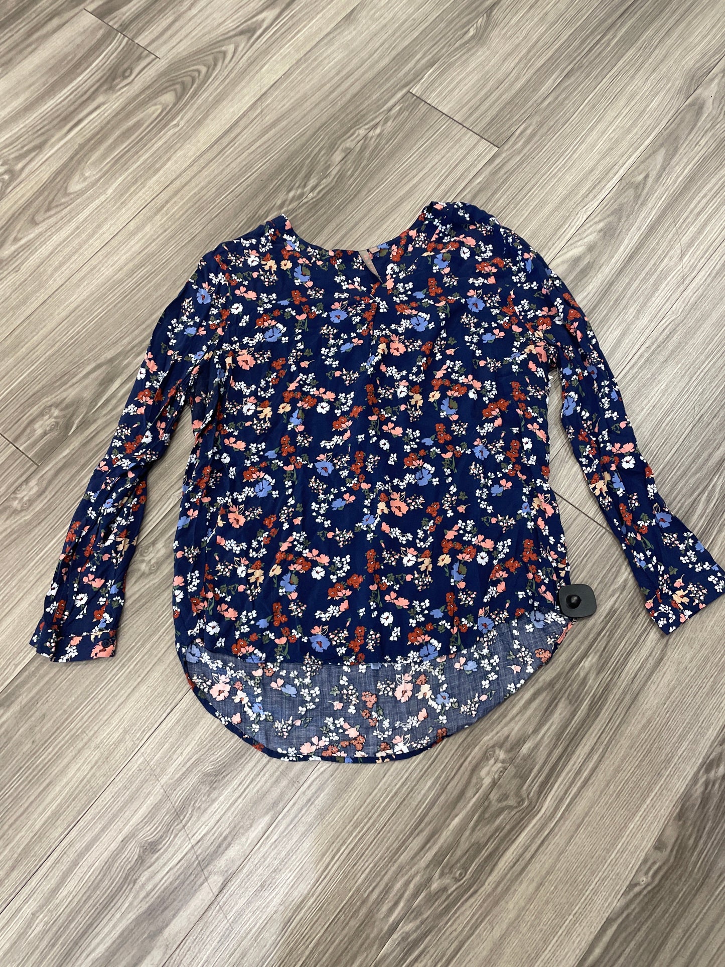 Top Long Sleeve By Clothes Mentor In Floral Print, Size: 2x