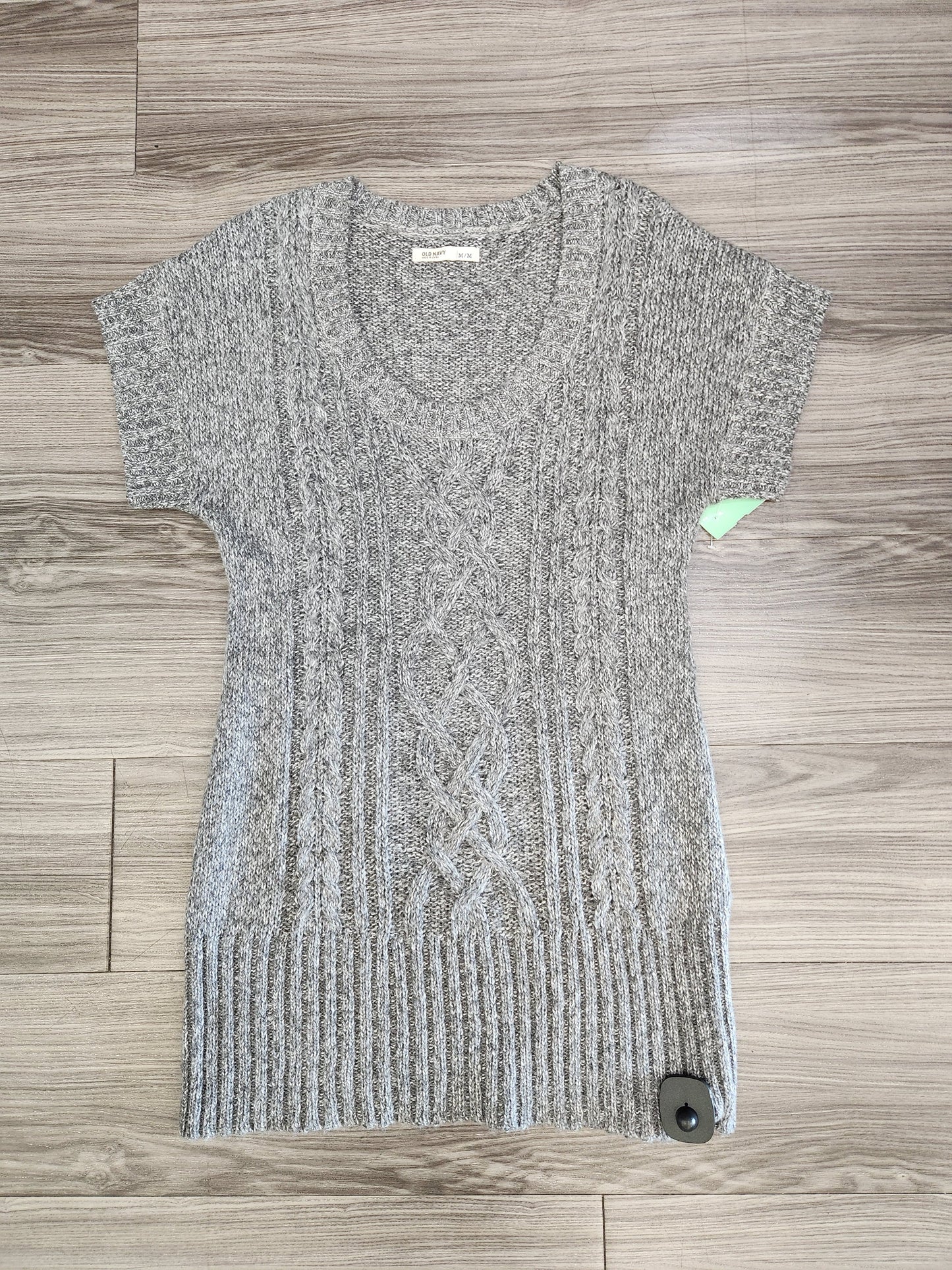 Sweater Short Sleeve By Old Navy In Grey, Size: M