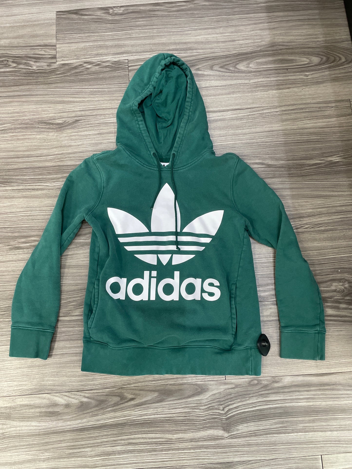 Sweatshirt Hoodie By Adidas In Green, Size: Xs