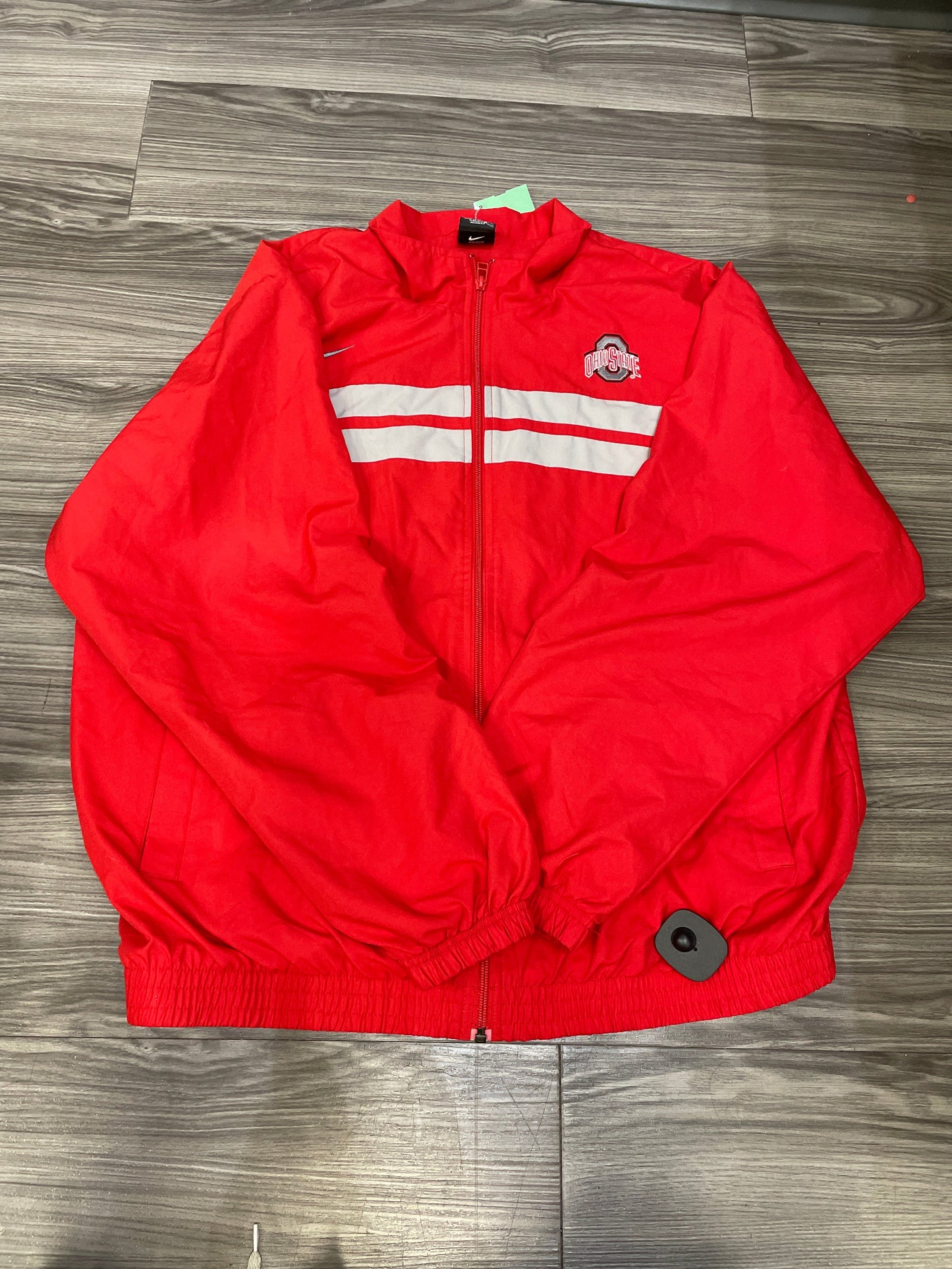 Jacket Windbreaker By Nike In Red, Size: L