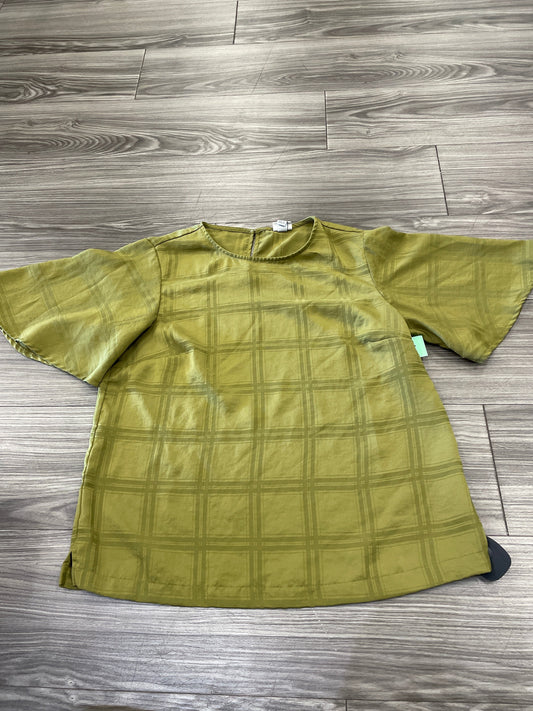 Blouse Short Sleeve By A New Day In Green, Size: M