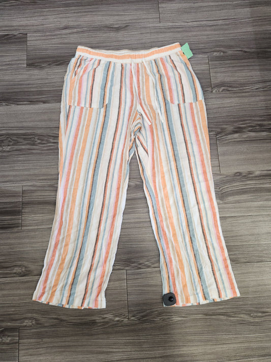 Pants Linen By Cato In Striped Pattern, Size: 20