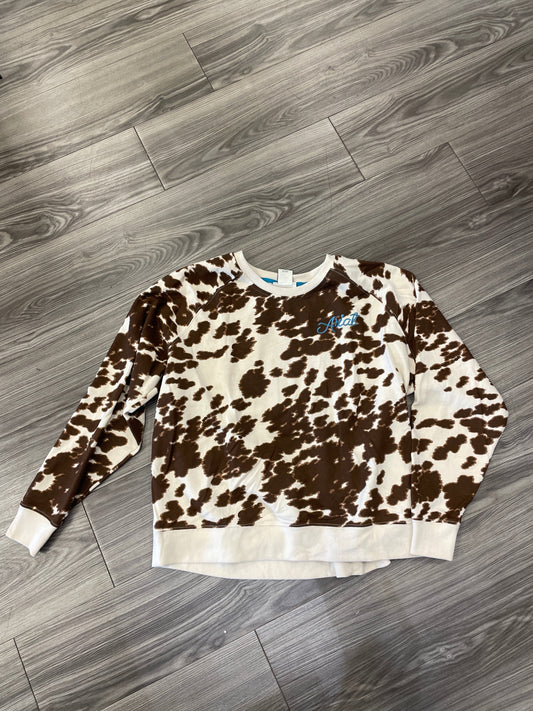 Sweatshirt Crewneck By Ariat In Animal Print, Size: 2x