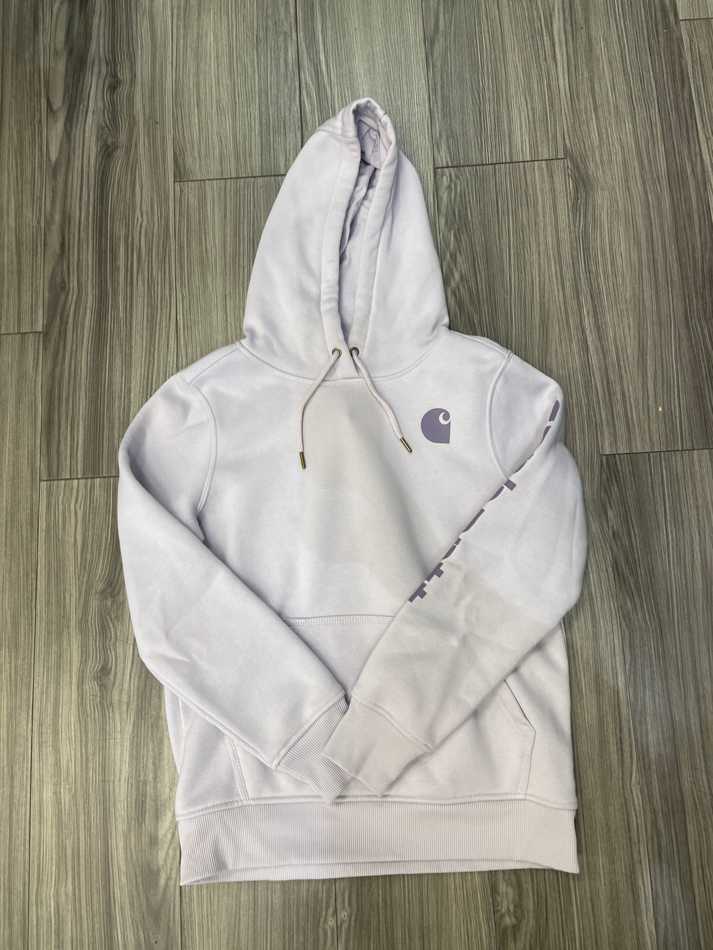 Sweatshirt Hoodie By Carhartt In Purple, Size: S