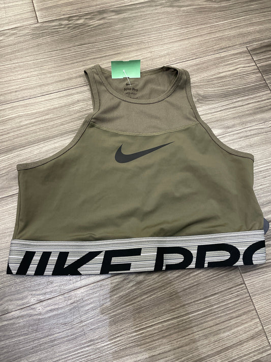 Athletic Bra By Nike In Green, Size: L