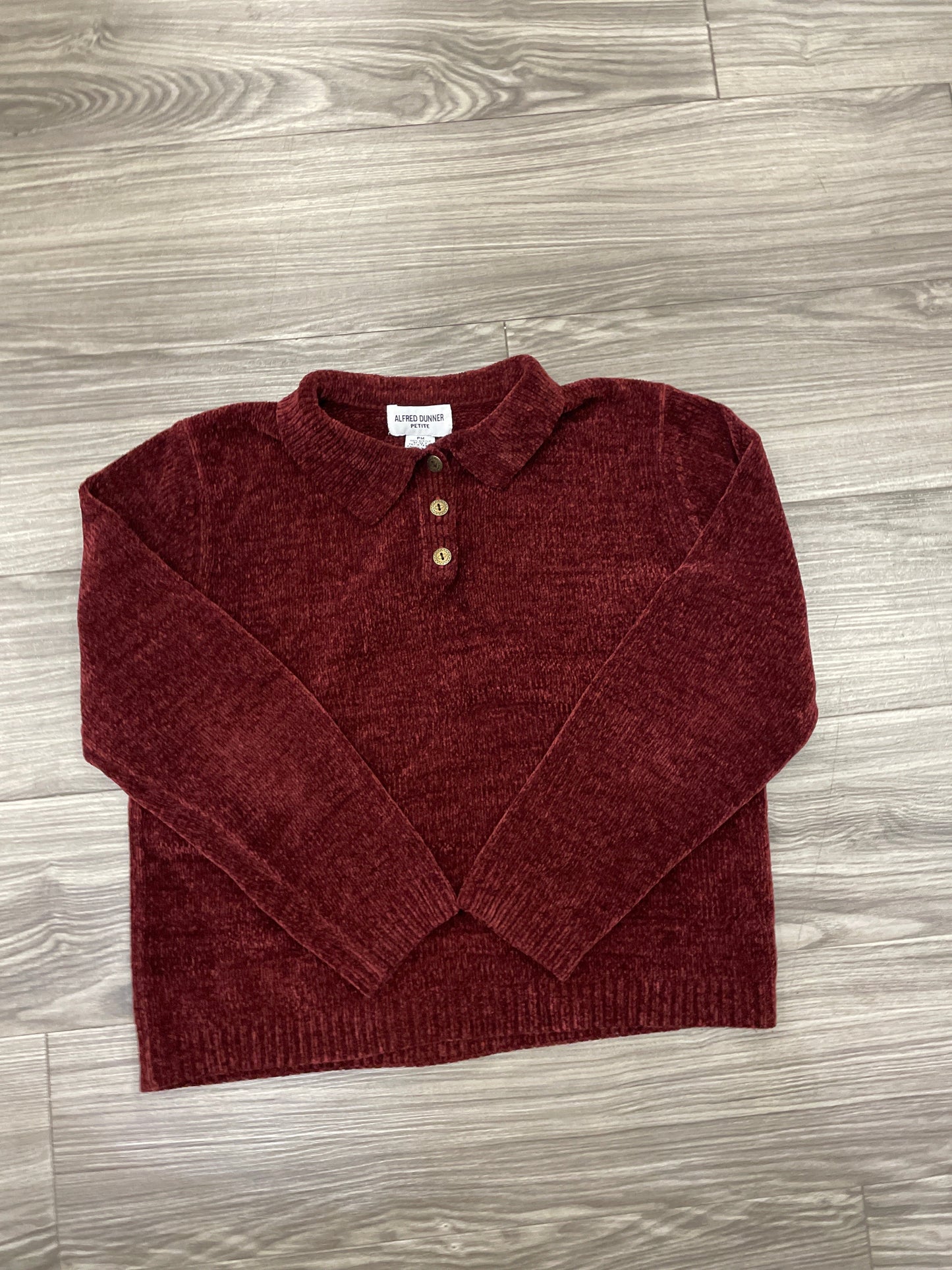 Sweater By Alfred Dunner In Maroon, Size: M