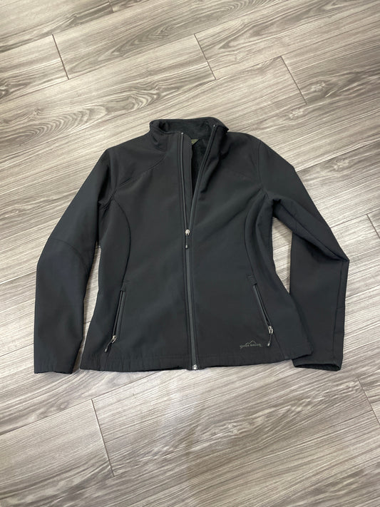 Jacket Fleece By Eddie Bauer In Black, Size: L