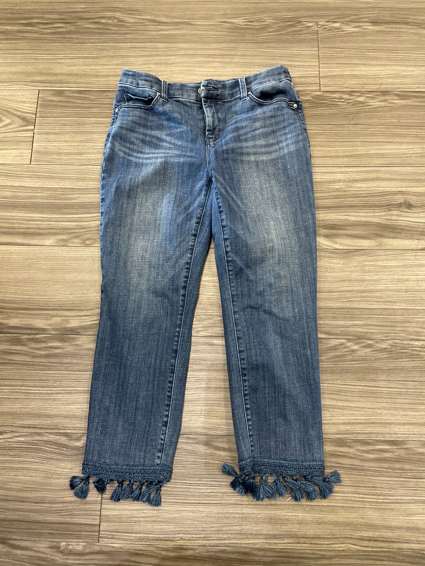 Jeans Cropped By Chicos In Blue, Size: 4