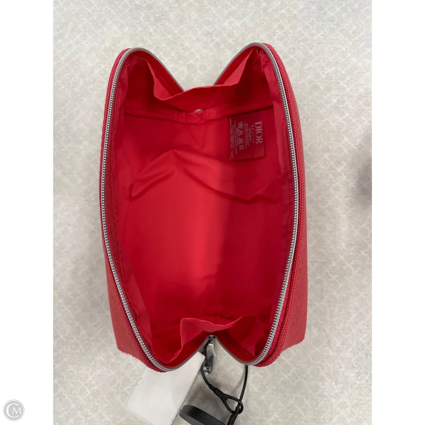 Makeup Bag Luxury Designer By Dior, Size: Medium