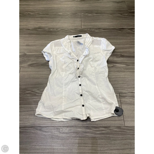 Blouse Short Sleeve By Maurices In White, Size: M