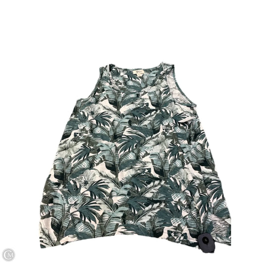 Tank Top By Style And Company In Floral Print, Size: M