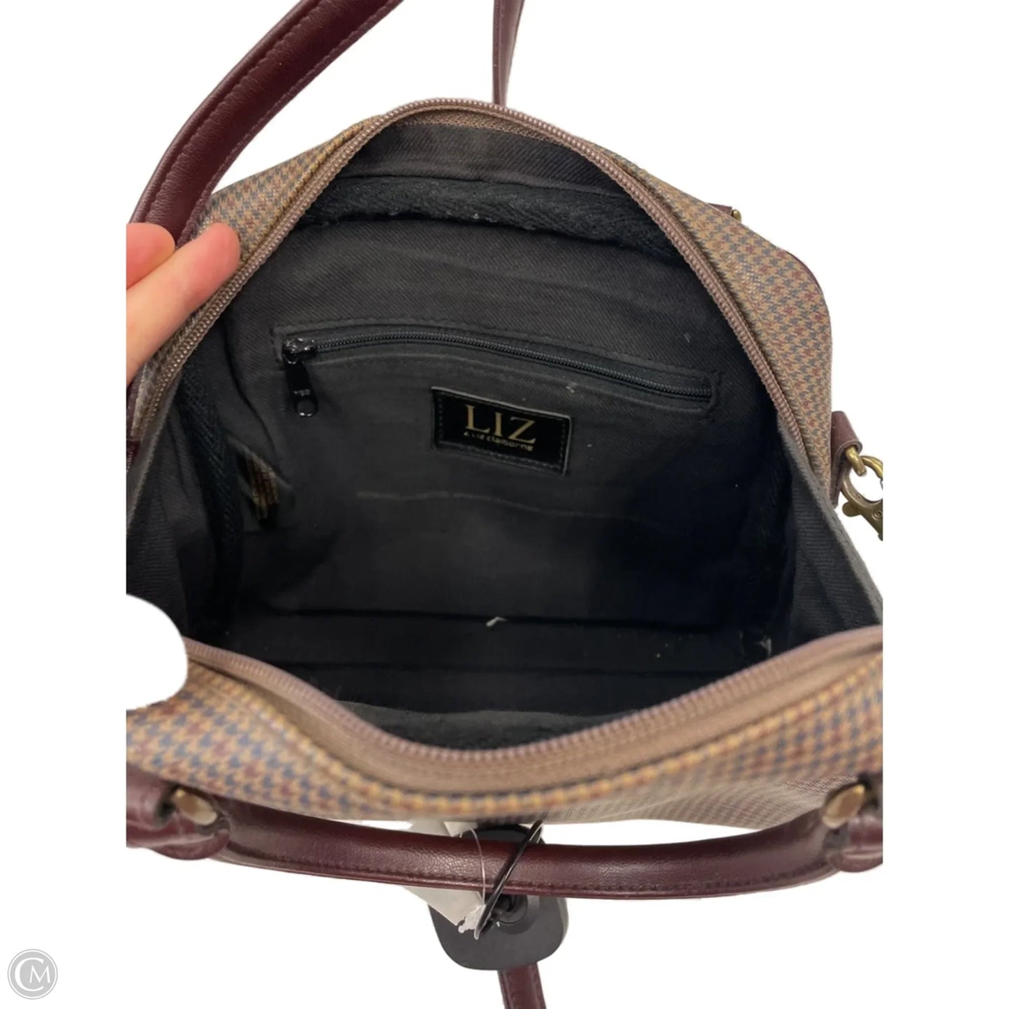 Crossbody Leather By Liz Claiborne, Size: Medium