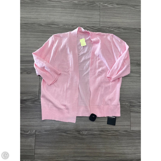 Cardigan By Clothes Mentor In Pink, Size: L