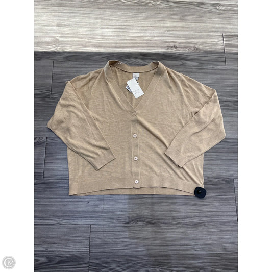 Cardigan By A New Day In Tan, Size: 2x