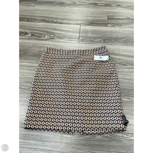 Skirt Midi By Worthington In Black & Tan, Size: 6