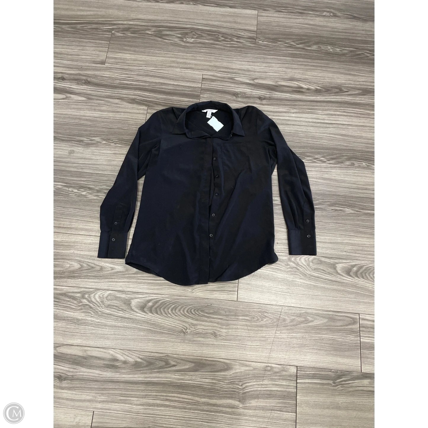 Blouse Long Sleeve By Nine West In Black, Size: S