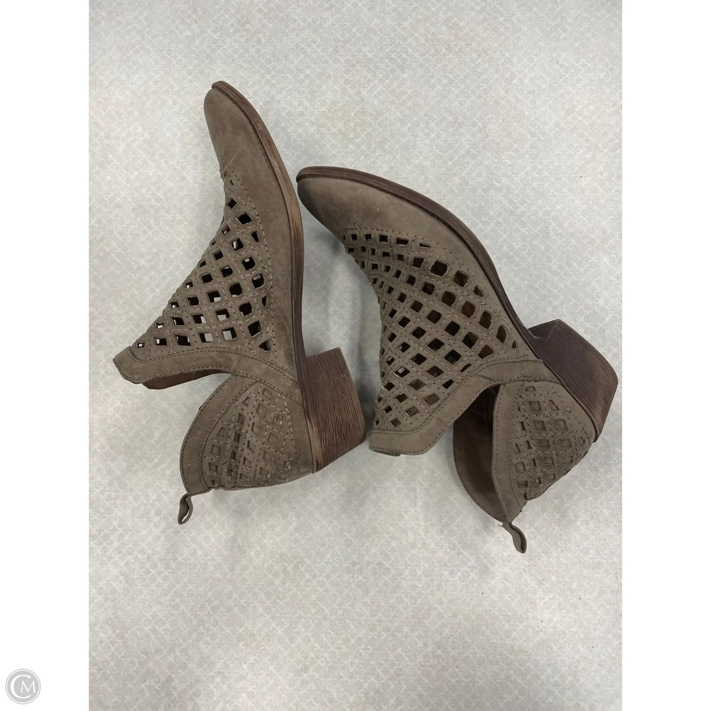 Boots Ankle Heels By Mossimo In Tan, Size: 10