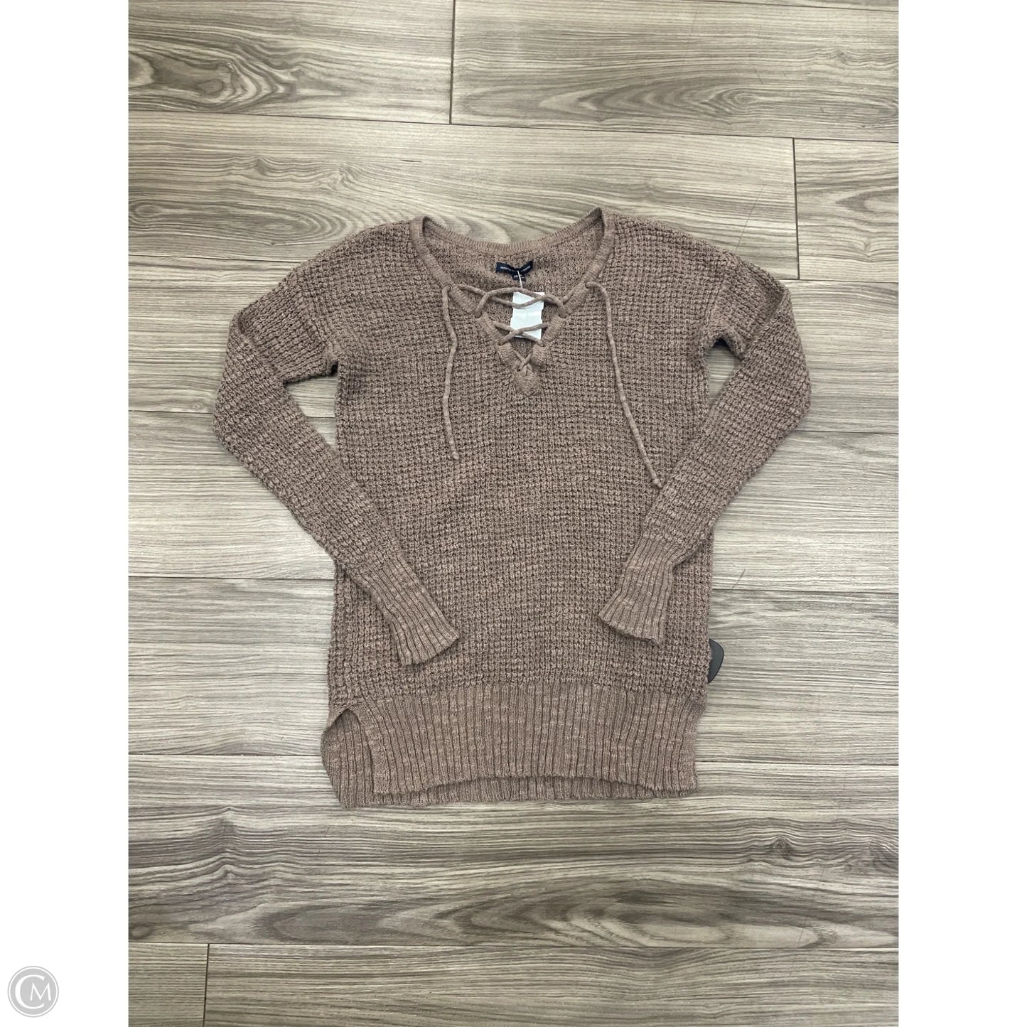 Sweatshirt Collar By American Eagle In Brown, Size: Xs