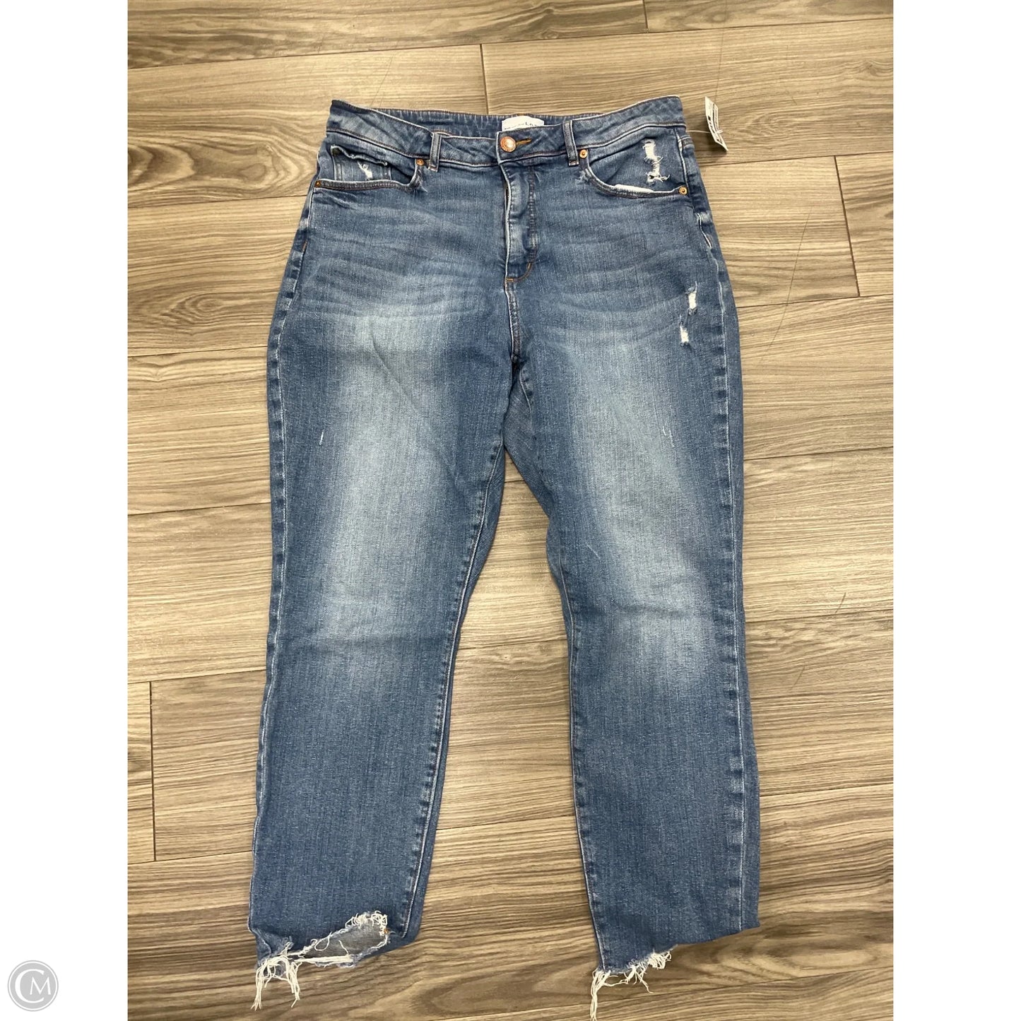 Jeans Skinny By Loft In Blue, Size: 12