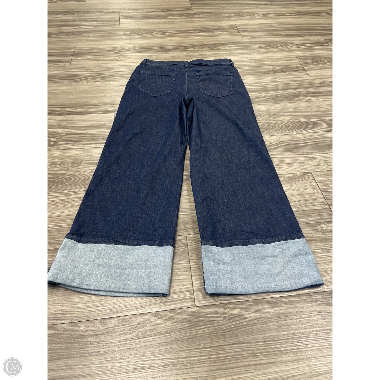 Jeans Wide Leg By Nine West In Navy, Size: 12