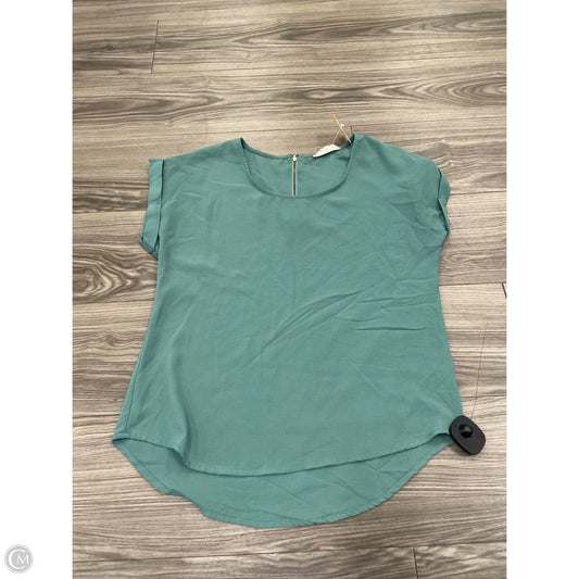 Top Short Sleeve By Pink Rose In Green, Size: M