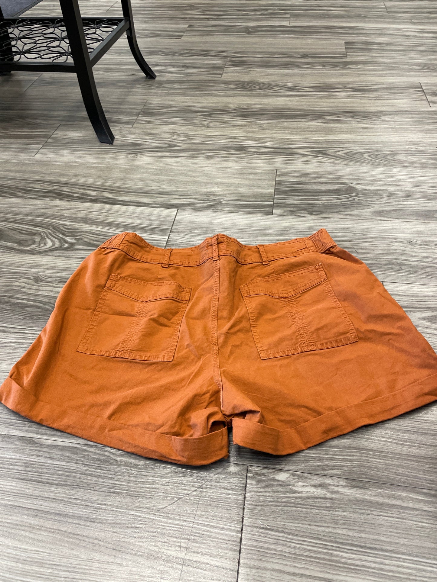 Orange Shorts Time And Tru, Size 16