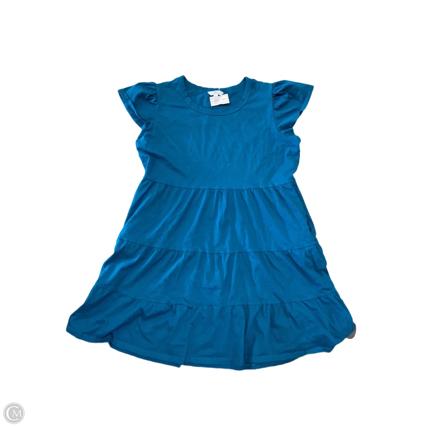 Dress Casual Short By Time And Tru In Teal, Size: L