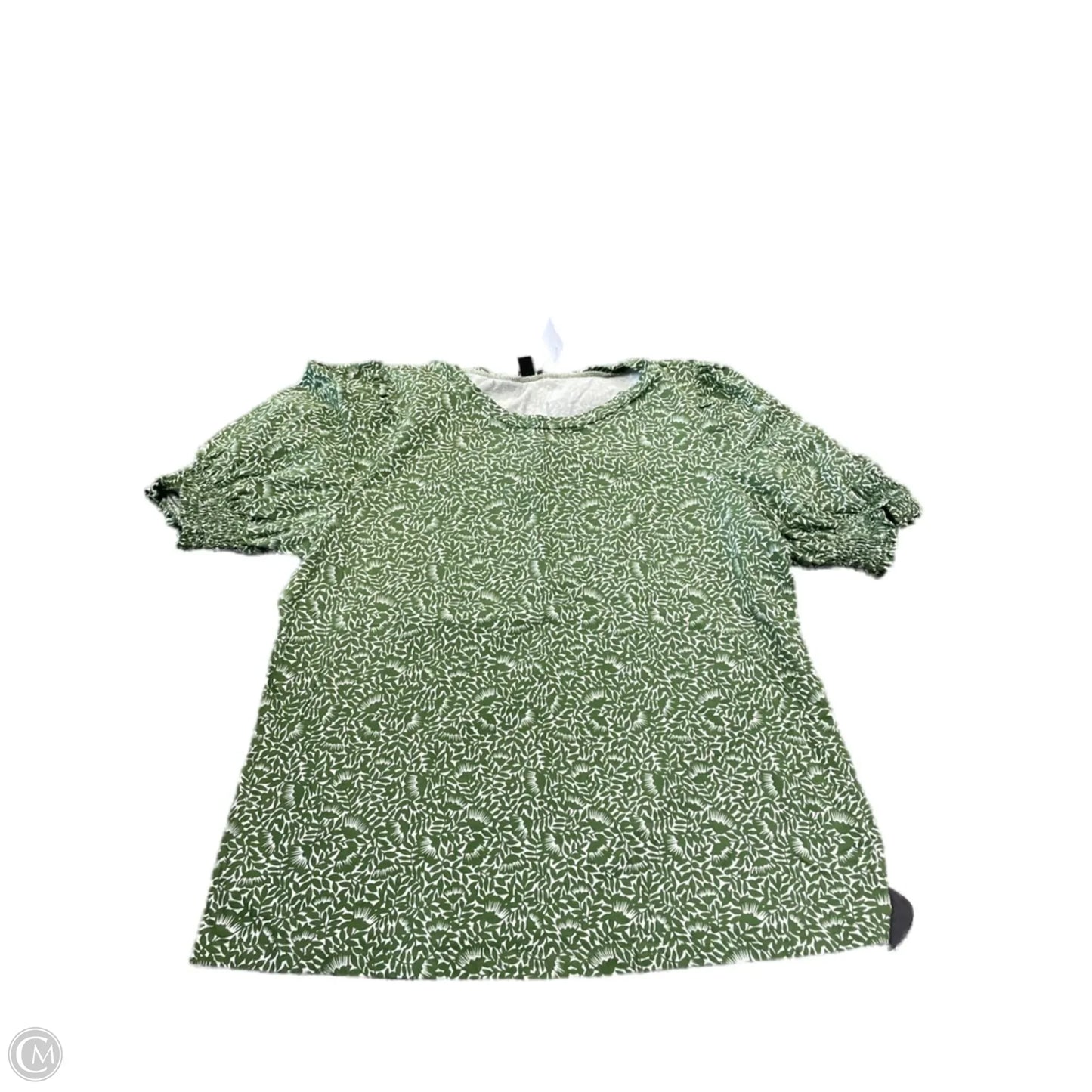 Top Short Sleeve By Ann Taylor In Green, Size: Xl