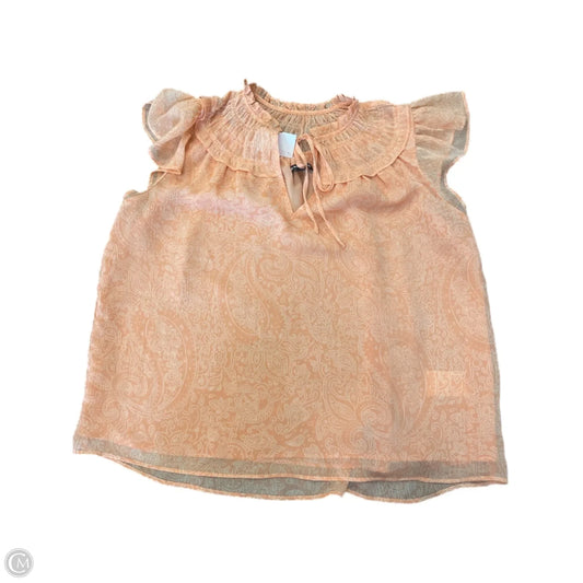 Top Short Sleeve By Express In Orange, Size: M