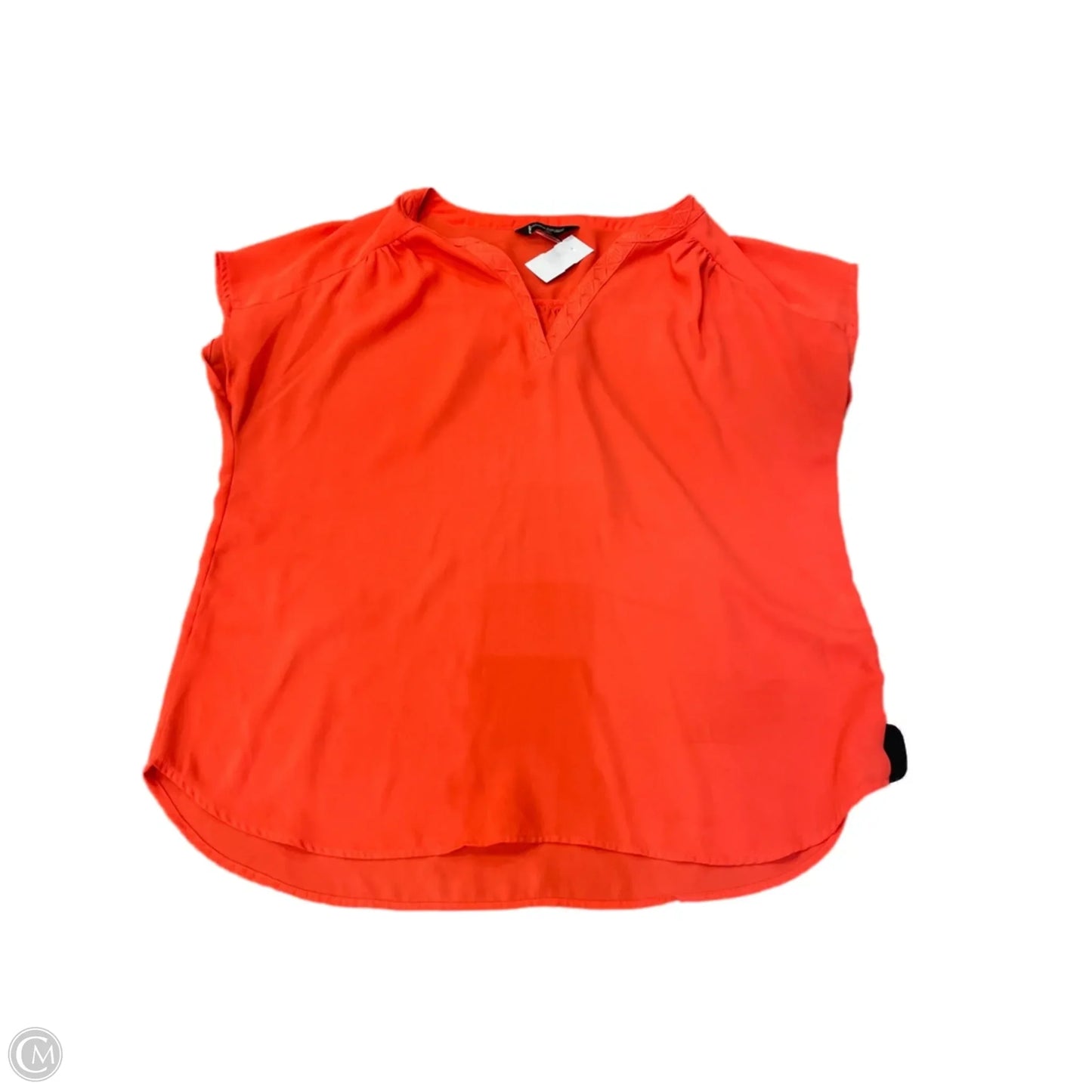 Top Short Sleeve By Banana Republic In Orange, Size: M
