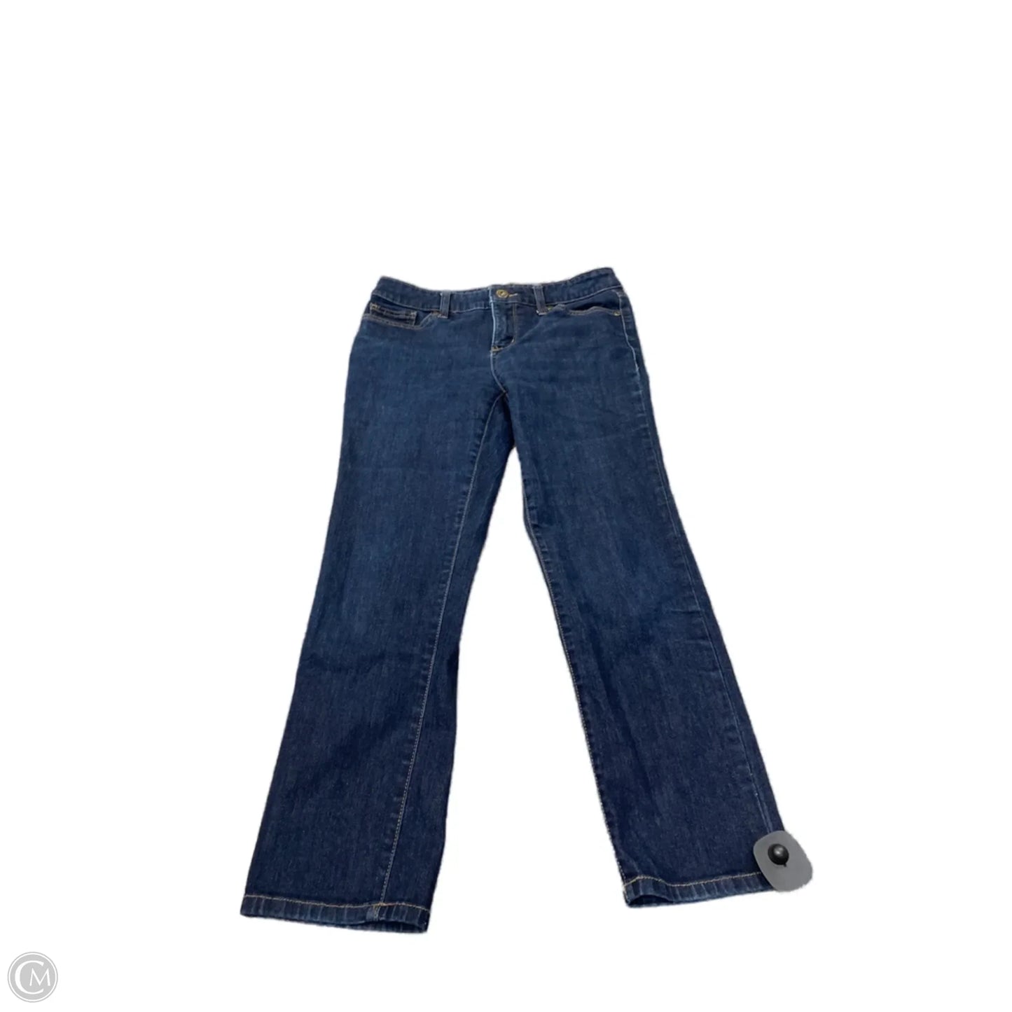 Jeans Straight By St Johns Bay In Blue Denim, Size: 4p