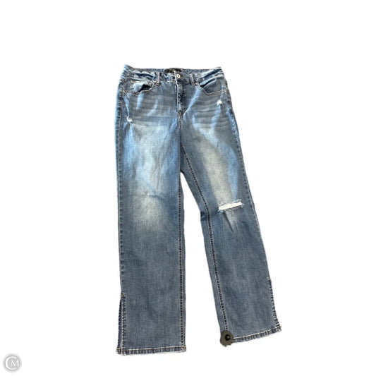 Jeans Straight By Clothes Mentor In Blue Denim, Size: 12