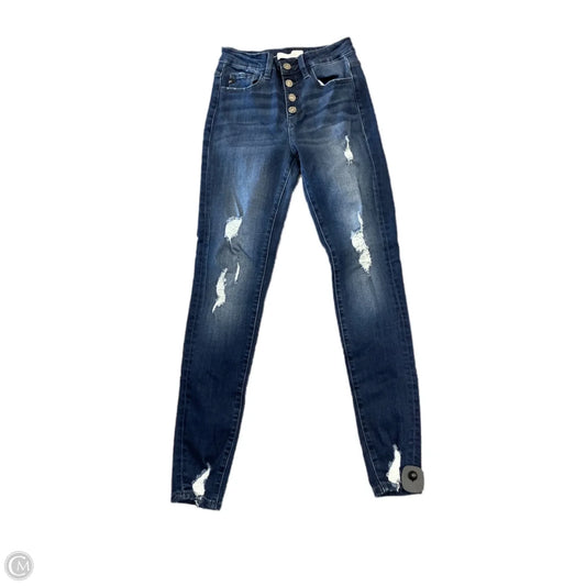 Jeans Skinny By Kancan In Blue Denim, Size: 6
