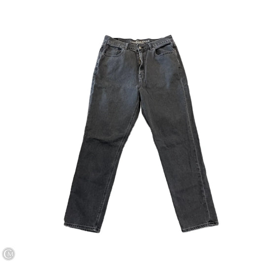 Jeans Boyfriend By American Eagle In Black Denim, Size: 12l