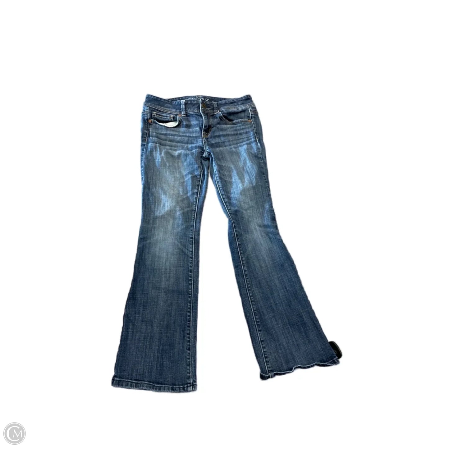 Jeans Boot Cut By American Eagle In Blue Denim, Size: 4p