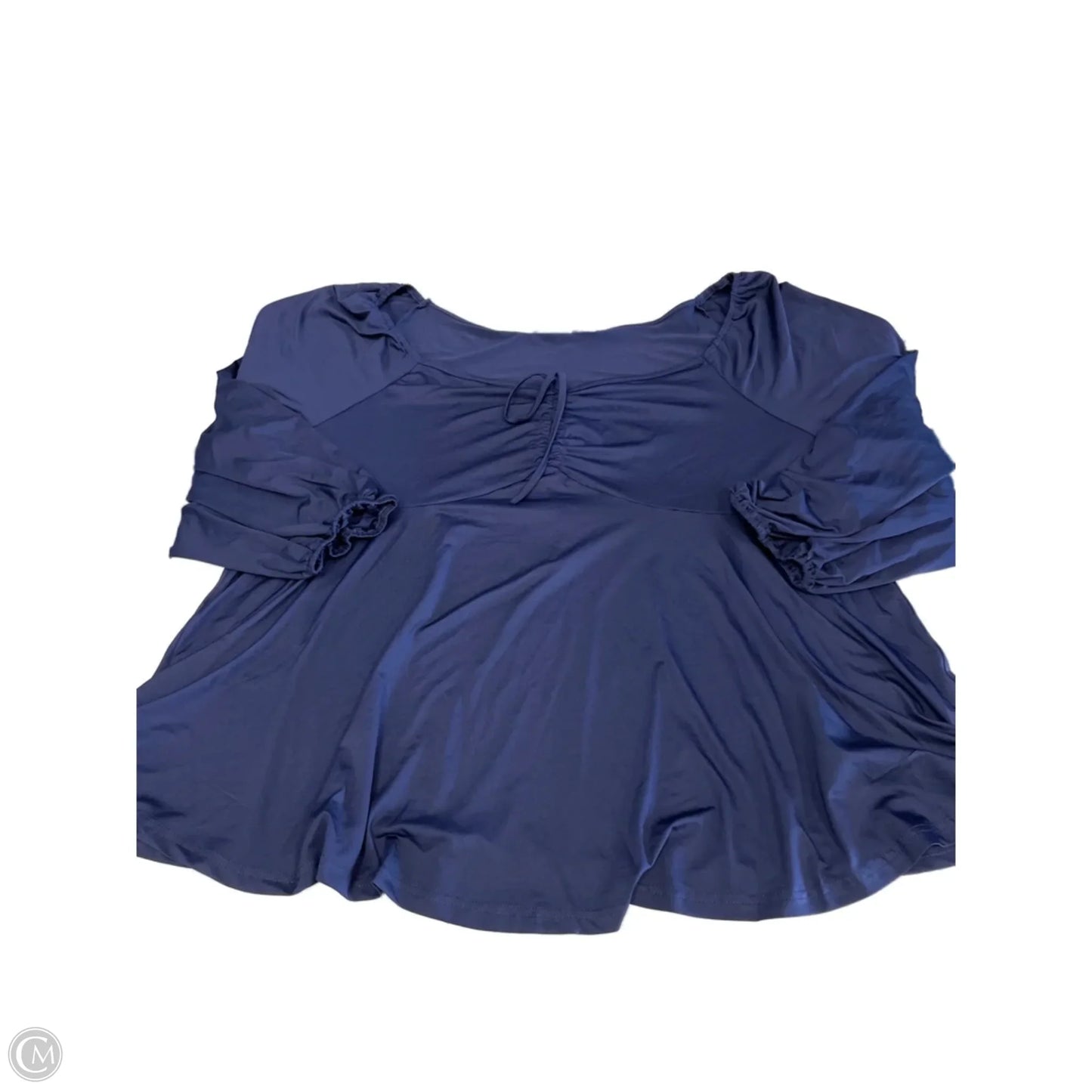 Top Long Sleeve Basic By Clothes Mentor In Navy, Size: 4x