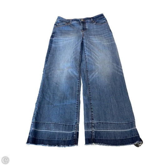 Jeans Wide Leg By Loft In Blue Denim, Size: 2
