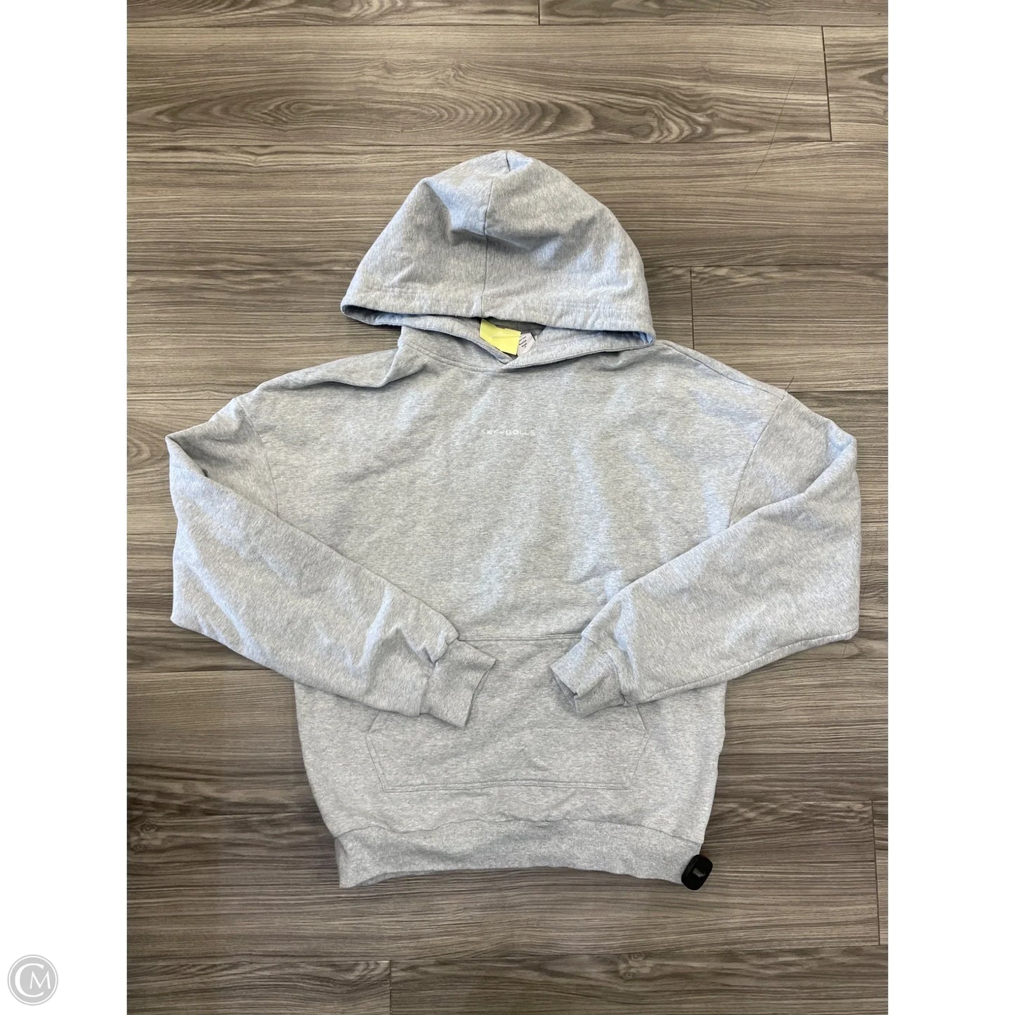 Sweatshirt Hoodie By Clothes Mentor In Grey, Size: L