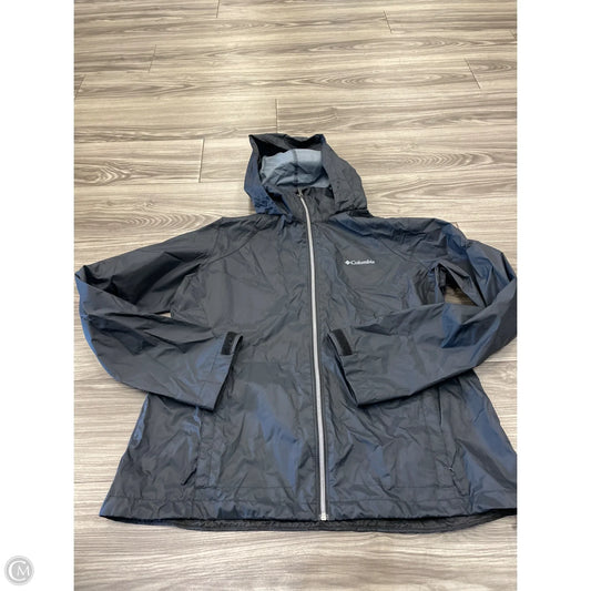 Jacket Windbreaker By Columbia In Black, Size: Xxl