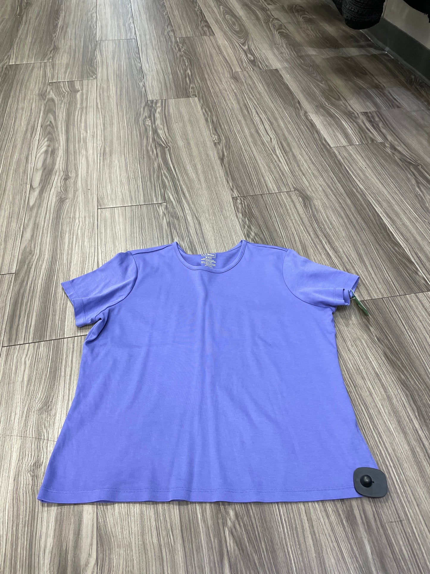 Top Short Sleeve By L.l. Bean In Purple, Size: M