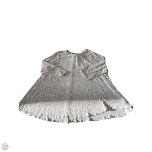 Top Long Sleeve Basic By Kim & Cami In Grey, Size: 2x