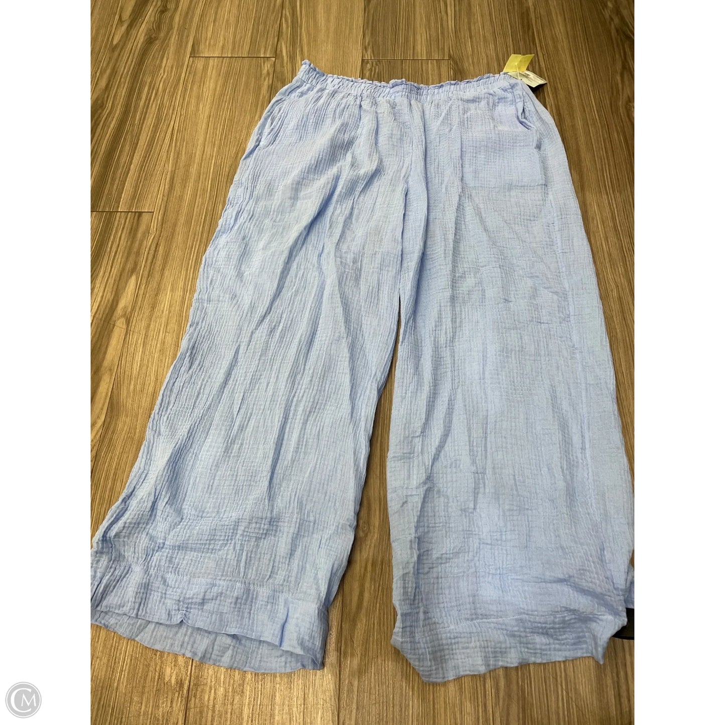 Pants Linen By Shade & Shore In Blue, Size: L