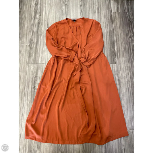Dress Casual Maxi By Who What Wear In Orange, Size: 1x
