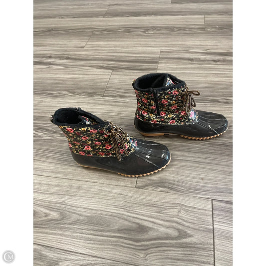 Boots Snow By Sporto In Floral Print, Size: 11