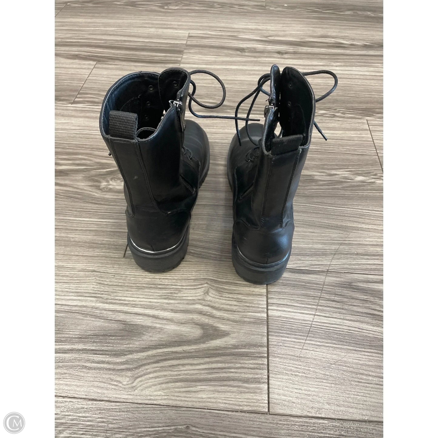 Boots Leather By Torrid In Black, Size: 11