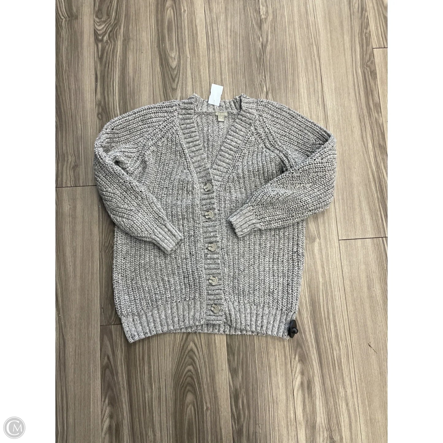 Cardigan By Falls Creek In Grey, Size: L