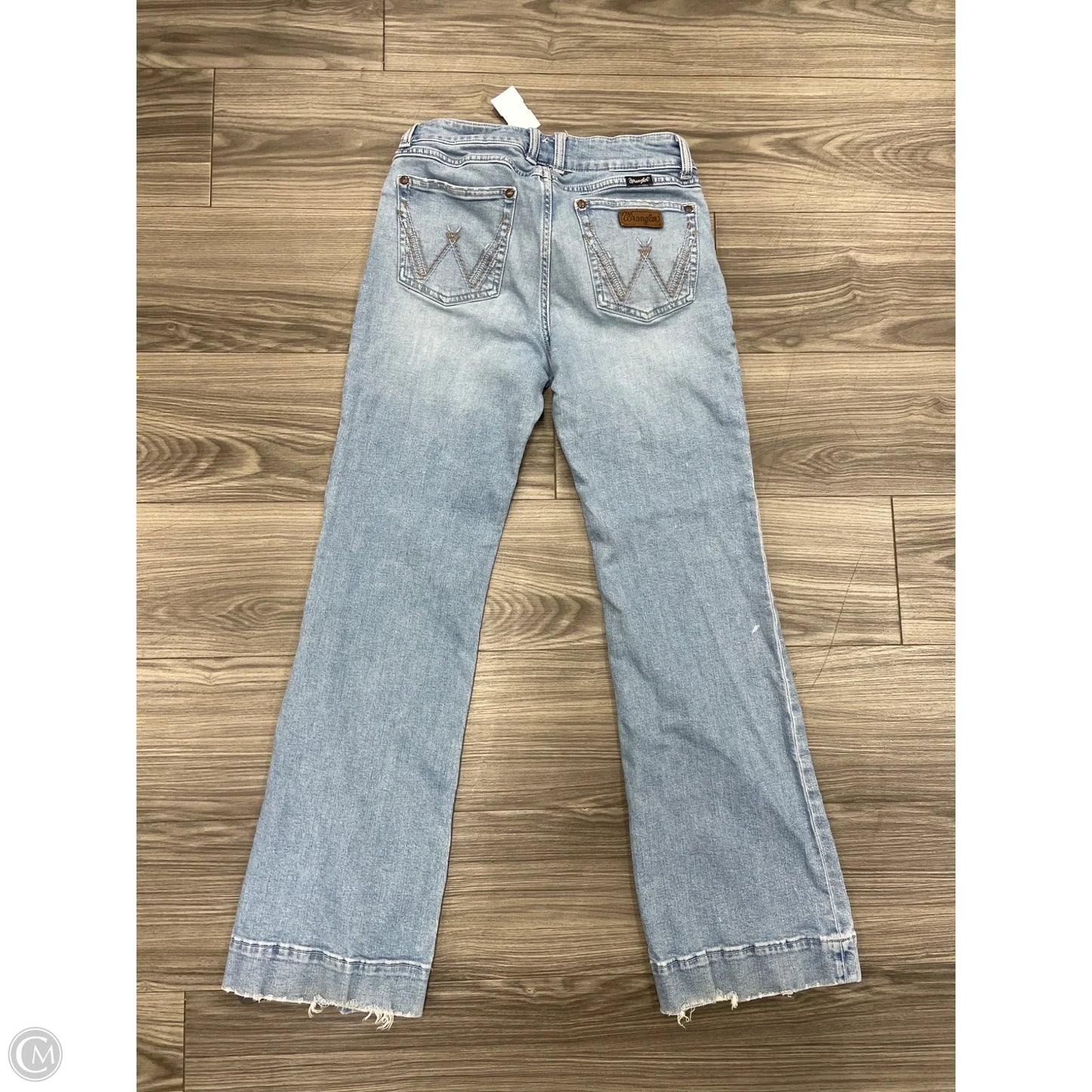Jeans Boot Cut By Wrangler In Blue Denim, Size: 8